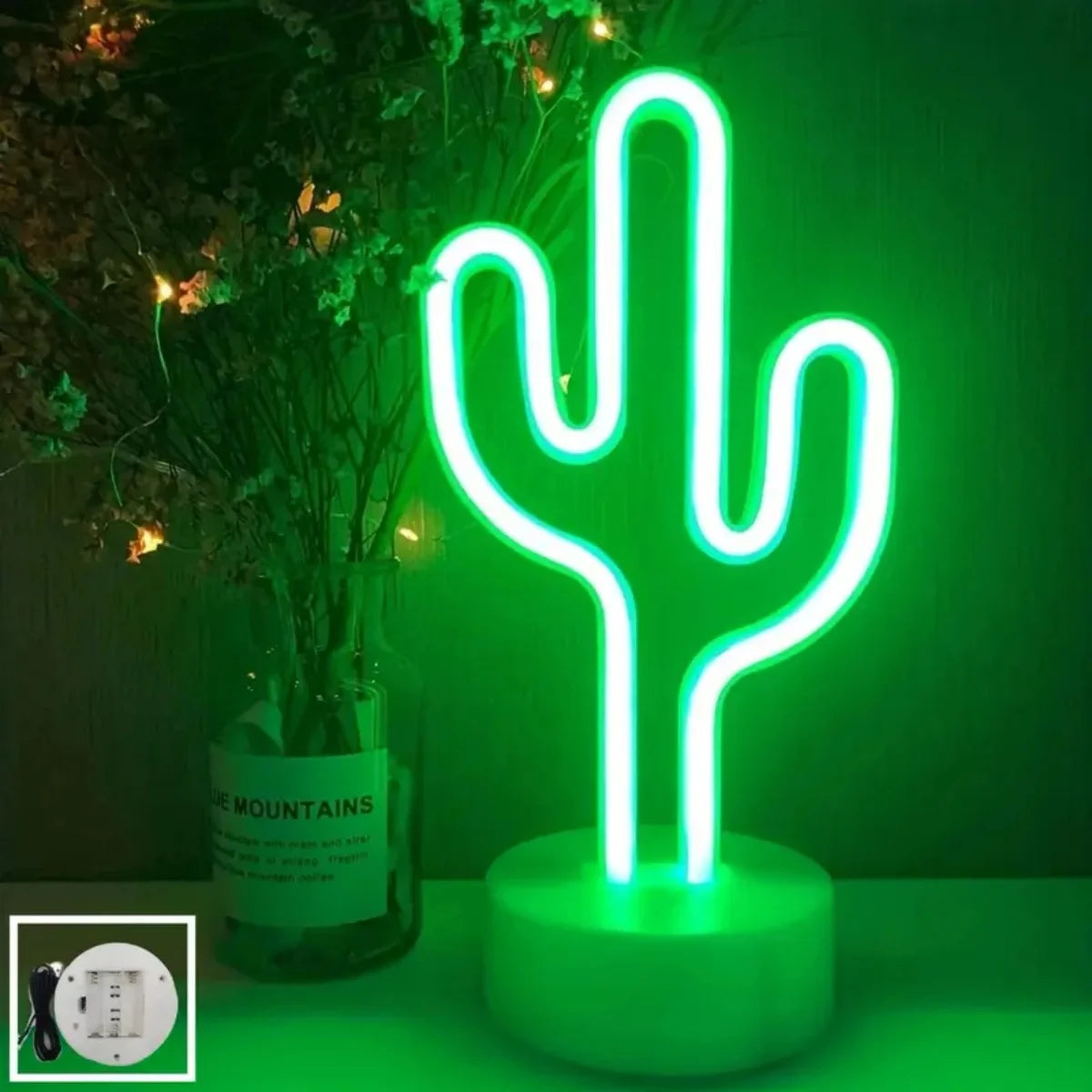 LED Cactus Neon Lamp