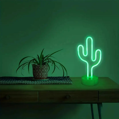 LED Cactus Neon Lamp